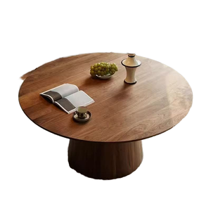 Juego de mesa de comedor redonda de madera maciza de estilo chino tradicional con <span class=keywords><strong>Lazy</strong></span> <span class=keywords><strong>Susan</strong></span> y sillas para uso en el hogar, Bar y restaurante - Product Image 1