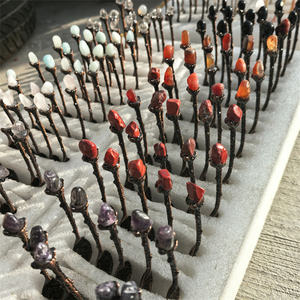 Sendok Teh Dekoratif Kristal Paduan Multi Warna Batu Kristal Paduan Sendok Kopi Sendok Penyihir untuk Pembeli - Product Image 4