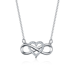 <span class=keywords><strong>Collana</strong></span> Economica con <span class=keywords><strong>Cuore</strong></span> in Zircone per Donne, <span class=keywords><strong>Collana</strong></span> con <span class=keywords><strong>Cuore</strong></span> <span class=keywords><strong>Infinito</strong></span> Dorato per Innamorati - Product Image 2