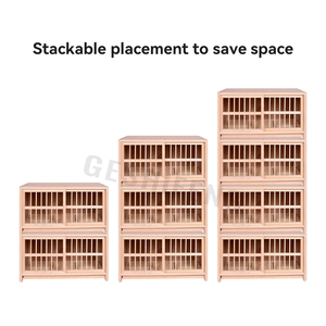 Cage à pigeons en bois GA-2466 toutes saisons accessoires pour oiseaux maison modulaire en bois cage à pigeons de course lofts cage à pigeons d'élevage - Product Image 4
