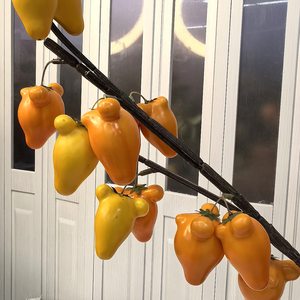 Ornements <span class=keywords><strong>de</strong></span> <span class=keywords><strong>fruits</strong></span> <span class=keywords><strong>artificiels</strong></span> <span class=keywords><strong>haut</strong></span> <span class=keywords><strong>de</strong></span> <span class=keywords><strong>gamme</strong></span> en forme <span class=keywords><strong>de</strong></span> petite citrouille, branches <span class=keywords><strong>de</strong></span> citrouille au toucher réel pour la décoration <span class=keywords><strong>de</strong></span> la maison, des mariages et des fêtes - Product Image 4