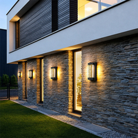 Applique murale extérieure moderne en aluminium avec cristaux en forme de bulles, étanche IP65, LED, garantie 2 ans pour villa et porche