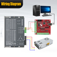 Controlador de Motor Paso a Paso Híbrido HLTNC AC180-240V HB3522B V1.2 con 60000 Micropasos y Control de Dirección de Pulso para CNC, Impresora 3D y Textil