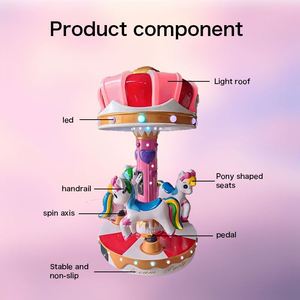 Máquina de Juegos Arcade, Carrusel Operado con Monedas, Equipo para Parques de Diversiones, Área de Juegos Interior para Niños - Product Image 6