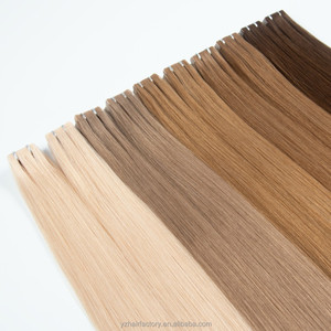 Extensions de cheveux russes Remy double drawn 100g, extensions de cheveux invisibles à bandes injectées européennes - Product Image 3