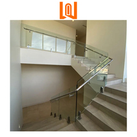 WANJIA Garde-corps de balustrade en verre trempé aluminium sans cadre pour balcon de sécurité personnalisé en usine