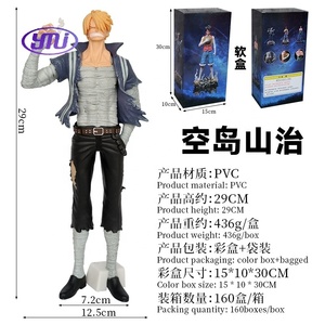 Nuevo estilo Anime japonés muñeca soporte de una pieza en silencio mono <span class=keywords><strong>D</strong></span> <span class=keywords><strong>Luffy</strong></span> Sanji herida severa Zoro figura de acción para Decoración - Product Image 4