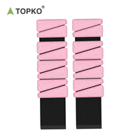 Bracelet lesté triangulaire réglable en silicone TOPKO avec fermeture auto-agrippante pour le yoga, la remise en forme et l'exercice