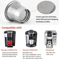 Cangkir kapsul kopi k-cup Modern beberapa siklus fitur penyimpanan bahan baja tahan karat