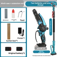 Scie à branches télescopique avec perche d'extension, scie d'élagage en hauteur, taille-branches portatif allongé pour jardin