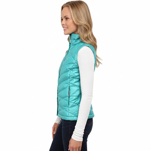 Chaleco Acolchado de Último Diseño, Cálido, con Cierre Largo, Personalizado, Sin Mangas, para Mujer, Estilo Ecuestre - Product Image 1