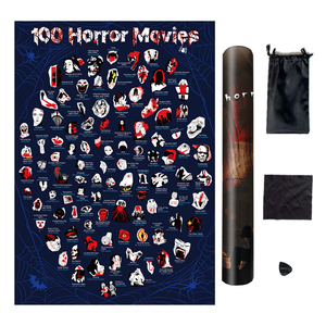 Poster Classici di <span class=keywords><strong>Film</strong></span> Horror 100 Pezzi, Poster da Grattare di Thriller, Poster di <span class=keywords><strong>Film</strong></span> con 100 Fantasmi da Grattare - Product Image 2