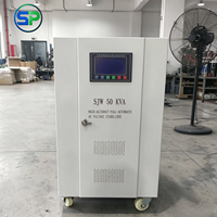 Stabilizer Tegangan AC Otomatis Tiga Fasa, Layar LED Kumparan Tembaga Murni, AVR Reset Otomatis Multi-proteksi, OEM ODM