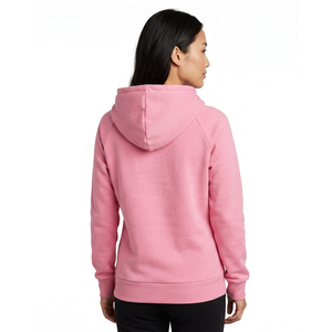 Sudadera con capucha de forro polar rosa y multicolor, corte regular, unisex, informal, para otoño - Product Image 1