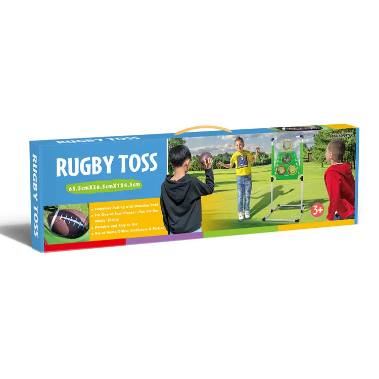 Portable Installer Rugby Ball Target Toss Jeu Rugby Toss Jeu Pour Enfant Et Adulte