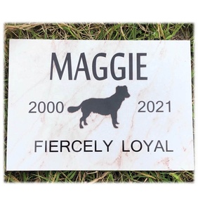 हाथ मुद्रित पालतू मेमोरियल पत्थर, व्यक्तिगत मेमोरियल पत्थर के नाम के साथ उत्कीर्ण पालतू और तारीख - Product Image 6
