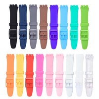 Accessoires de bracelet de montre en caoutchouc Sport pour femmes coloré 12mm 16mm 17mm 19mm 20mm bracelet de remplacement en Silicone fabriqué en Gel de silice