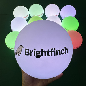 โคมไฟตั้งโต๊ะทรงกลม LED แบบกำหนดเองได้ พิมพ์โลโก้เพื่อการส่งเสริมการขาย กล่องไฟทรงกลมเรืองแสง ไฟประดับงานอีเว้นท์ - Product Image 2