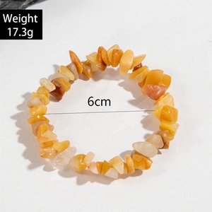Vente en gros de bracelets en pierre naturelle concassée <span class=keywords><strong>Shein</strong></span> transfrontalière, agate, jade et irréguliers - Product Image 3