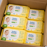 Toallitas Húmedas para Bebé con Logotipo Personalizado OEM, 99.9% Agua Pura, Hipoalergénicas, Sin Alcohol, Suaves, Cuidado Infantil