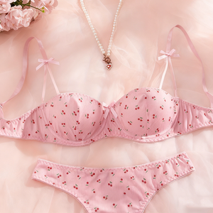 Damen Sexy BH Komfortable Rosa Dessous Bodysuits Bestseller G-String Zweiteiliges Set Schleife Dessous Damen Sexy auf Lager USA - Product Image 3