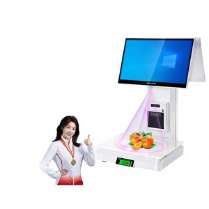 ตู้คีออสก์ POS แบบหน้าจอคู่ ระบบ<span class=keywords><strong>ส</strong></span>ัมผั<span class=keywords><strong>ส</strong></span>อัจฉริยะ พร้อม AI ในตัว รองรับการชั่งน้ำหนัก <span class=keywords><strong>ส</strong></span>แกนบาร์โค้ด และการชำระเงิน <span class=keywords><strong>ส</strong></span>ำหรับซูเปอร์มาร์เก็ตและร้านขายอาหารสด - Product Image 1