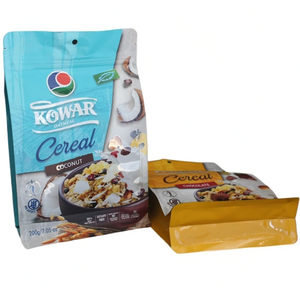 ถุงยืนขึ้นปิดผนึกแปดด้านบรรจุภัณฑ์อาหารอาหารเช้าข้าวโอ๊ตบดฟอยล์อลูมิเนียมรีไซเคิลได้พิมพ์แบบกำหนดเอง - Product Image 4