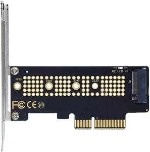 <span class=keywords><strong>M</strong></span>.2 NVME固态硬盘至PCIe 4.0适配器卡64Gbps <span class=keywords><strong>M</strong></span>-Key PCIe4.0 X1 X4适用于台式电脑全速PCI-E GEN4电脑风扇产品库存 - Product Image 1