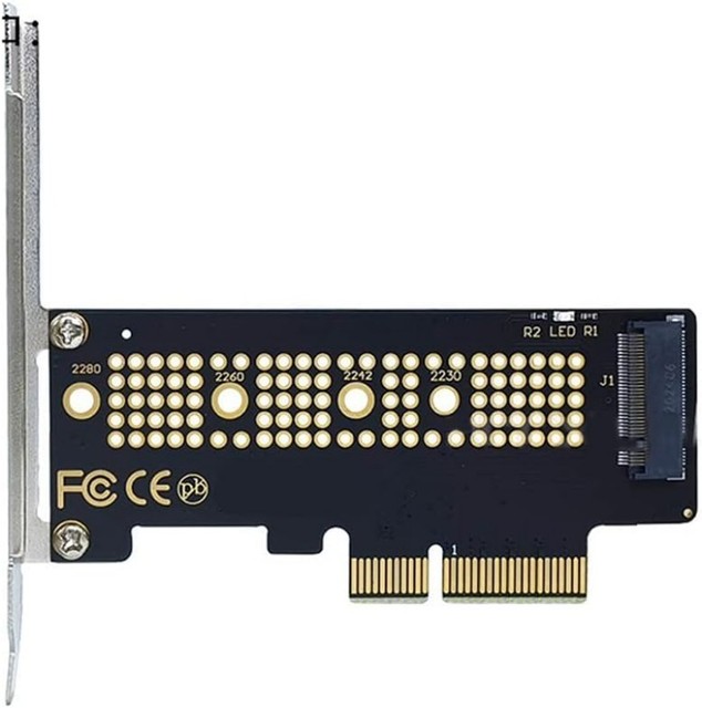 M.2 NVME SSD to PCIe 4.0 Adapter Card 64Gbps M-Key PCIe4.0 X1 X4 for Desktop PC Full Speed PCI-E GEN4 Computer Fan Product Stock