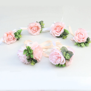 Di nozze FAI da TE decor maniglia della porta auto fiore bouquet di fiori mano <span class=keywords><strong>accessori</strong></span> - Product Image 2
