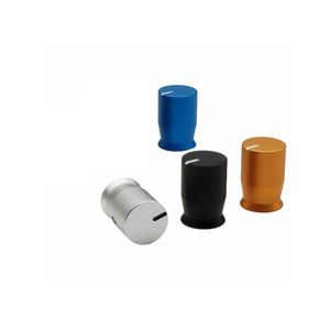 Bouton en aluminium sablé sur mesure 11,5x17mm - Bouton de commande Hi-Fi pour amplificateurs et instruments - Product Image 6