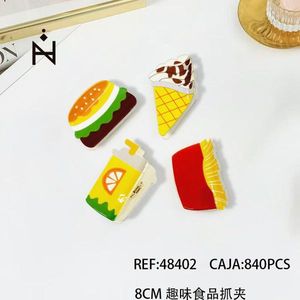 Pince à cheveux Fun Food Claw Clip 8 cm pour femmes et filles - Product Image 3