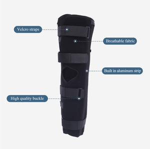 Fixateur de l'articulation du genou en aluminium Orthèses de soutien des jambes Membres inférieurs Patella <span class=keywords><strong>externe</strong></span> Genouillère pour la rééducation des fractures ligamentaires - Product Image 3