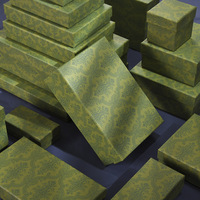 En stock gros ancien vert ciel et terre couverture lumière luxe boîte cadeau anniversaire rouge à lèvres écharpe emballage
