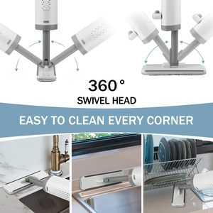 Rửa Tay Có Thể Gập Lại Ướt Mini Lau Sàn Làm Sạch Nhà Bếp Máy Tính Để Bàn Khăn Lau Bụi Miếng Bọt Biển Lau Xách Tay Tự Bóp Nhỏ Lau - Product Image 4