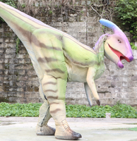 Costume de dinosaure Parasaurolophus réaliste personnalisé en métal pour spectacle, pour adultes, utilisation en intérieur/extérieur, centre commercial
