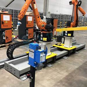 <span class=keywords><strong>Robot</strong></span> Eje externo Trabajo coordinado Mover hacia adelante Servomotor Carga de accionamiento 1500kg 10M China GBS Eje lineal - Product Image 5