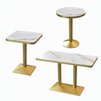 Table basse en métal simple, durable et moderne, ensemble de meubles de salle à manger pour hôtel, restaurant, café
