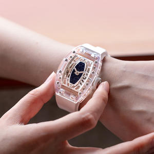 ساعة ميكانيكية للسيدات بتصميم جديد من CRONUSART ، جراب كريستال اصطناعي ، مؤشر قفل بسيط قابل للطي - Product Image 1