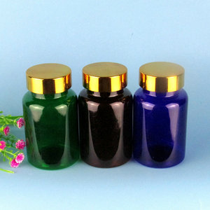 Capsules de médicaments en or vif, Design économique et personnalisé, bouteille en plastique pour animal de compagnie, 120Ml - Product Image 3