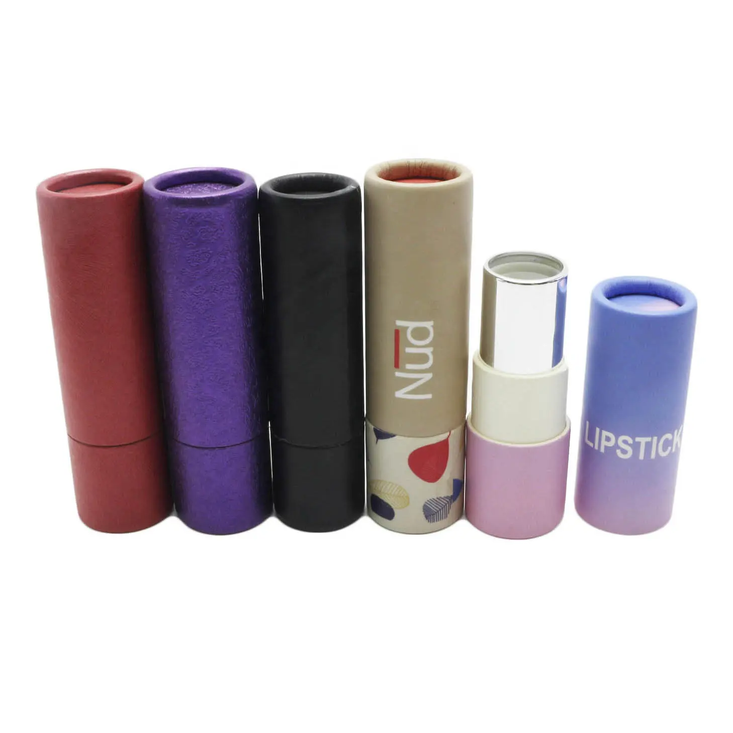 Empty Lipstick Kraft Paper Tubes Cardboard Tube Packaging lip gloss packaging PB-125C