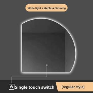 Baño inteligente semicircular, lavabo luminoso <span class=keywords><strong>de</strong></span> forma especial, salón <span class=keywords><strong>de</strong></span> maquillaje montado en la <span class=keywords><strong>pared</strong></span>, <span class=keywords><strong>espejo</strong></span> Led <span class=keywords><strong>con</strong></span> <span class=keywords><strong>luz</strong></span> Led - Product Image 5