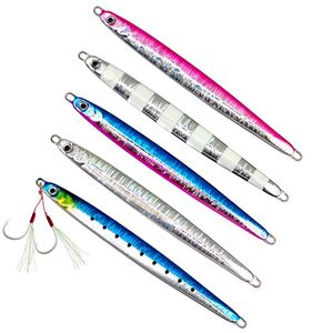 20g 150g Slim Fast Jig métallique vertical à plomb aiguille coulant, avec revêtement laser, pour <span class=keywords><strong>eau</strong></span> salée, pêche en bateau, pêche depuis le rivage et la pêche verticale, pour la pêche au saumon en rivière - Product Image 2