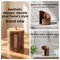 Boîte à papier toilette de bureau créative, support de rouleau de mouchoirs, forme rétro simple, étanche, multi-usage, nouveau style chinois, pour la maison