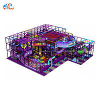 Aire de jeux intérieure à thème spatial populaire avec jeux interactifs et toboggans tours d'escalade directement du fabricant en Chine