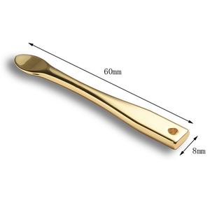 Factory Directly Supply Gold Plated Zinc Alloy Beauty Metal Eye Cream <b>Spoon</b> - Product Image 3