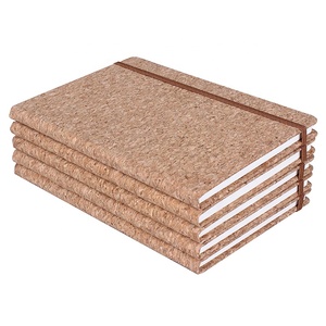 Lange Groothandel Klasgenoot Gelinkte Pagina Houten Cover Notebook Elastische Band A5 Dagboek Kurk Notebook - Product Image 3