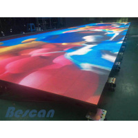 BESCAN Interaktiver Tanzboden LED-Display 3D-Tanzboden Stehende LED-Bildschirmpaneele Bodenfliesen LED-Bühne Hochzeitsdisplay