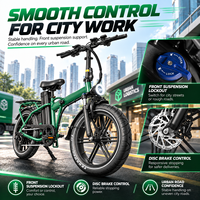 QMWHEEL F30 Pro Vélo Électrique Pliable 250W 48V 45Ah Longue Portée Entrepôt UK Vente en Gros