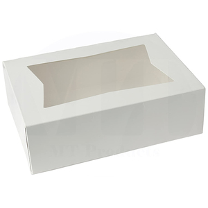Boîte de gâteau de cuisson de carton de pâtisserie de fenêtre transparente personnalisée écologique de luxe pour la fête d'enfants d'anniversaire de Noël - Product Image 3